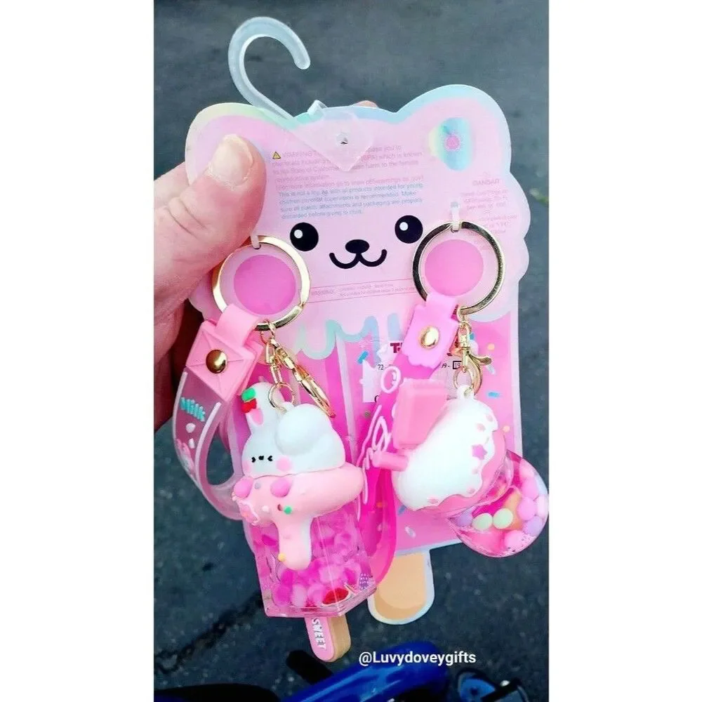 NWT Kawaii cutie keychain set of 2